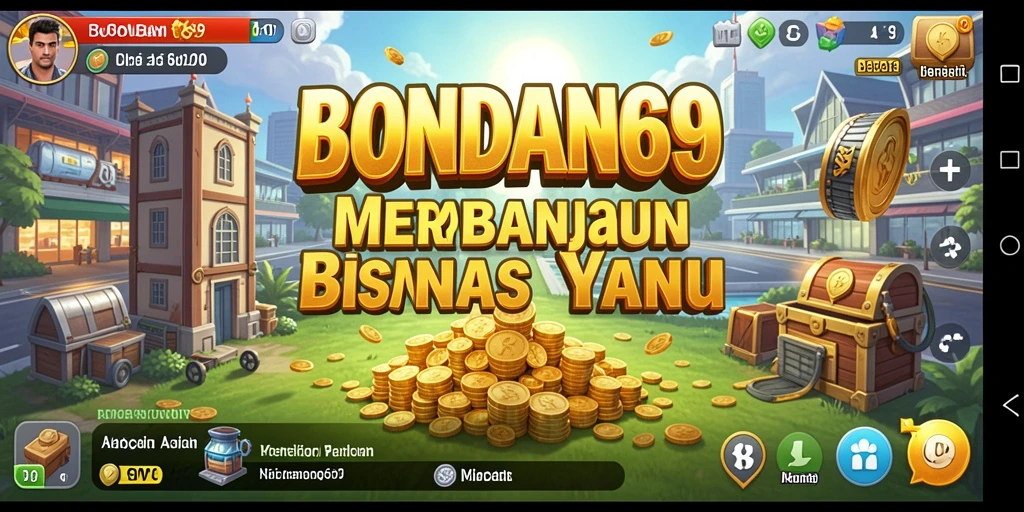 Screenshot gameplay BONDAN69 menunjukkan aksi seru dalam membangun bisnis.