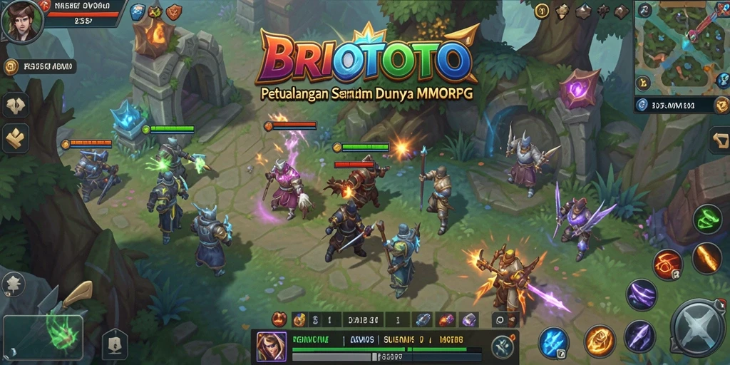 Tampilan gameplay menarik BRIOTOTO di dunia MMORPG.