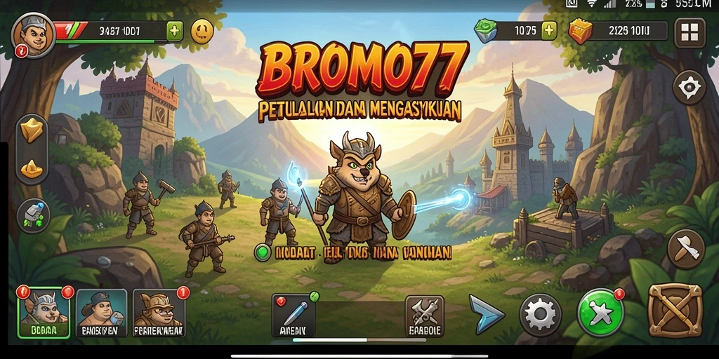 Tampilan gameplay BROMO77 yang mengasyikkan dan interaktif.