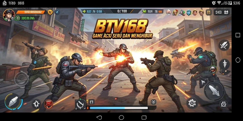 Tampilan gameplay menegangkan dari BTV168 penuh aksi dan seru.