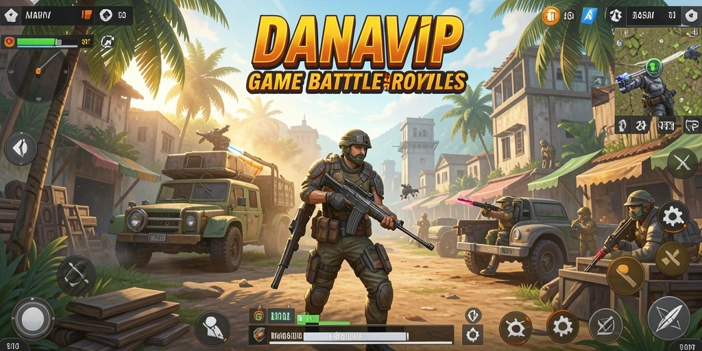 Tampilan seru dari gameplay DANAVIP yang menegangkan.