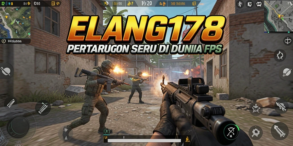 Gameplay ELANG178 yang menampilkan aksi tembak-menembak seru.
