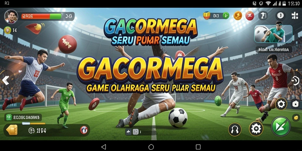 Tampilan gameplay seru GACORMEGA dengan aksi olahraga menarik.