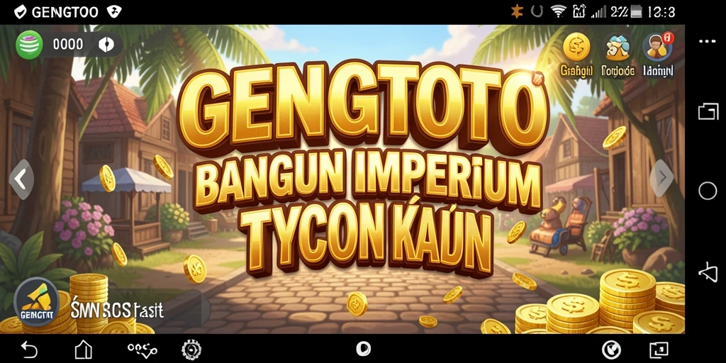 Screenshot GENGTOTO menampilkan gameplay Tycoon yang mendebarkan.