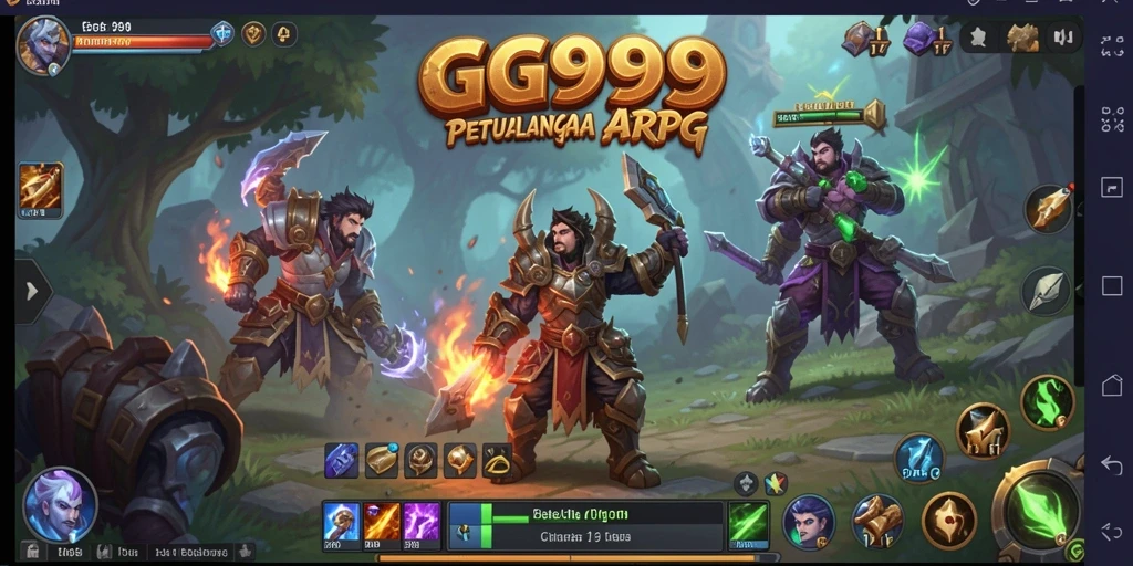 Tampilan gameplay seru di dunia ARPG yang luas.