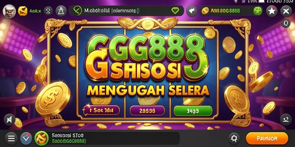 Tampilan gameplay menarik dari GGG888 yang memikat pemain Slot.