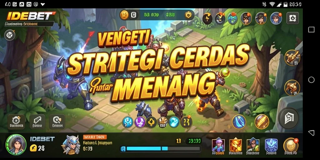 Tampilan intens dari gameplay strategis dalam IDEBET.