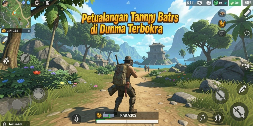 Screenshot menampilkan petualangan seru di dunia terbuka KAKA303.
