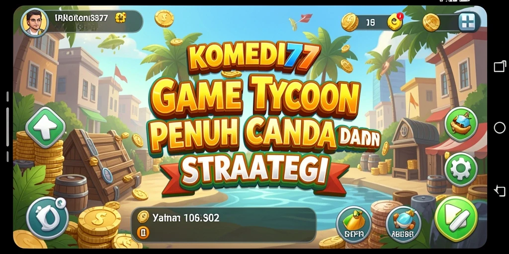 Tampilan gameplay <strong>KOMEDI77</strong> yang ceria dan penuh strategi.
