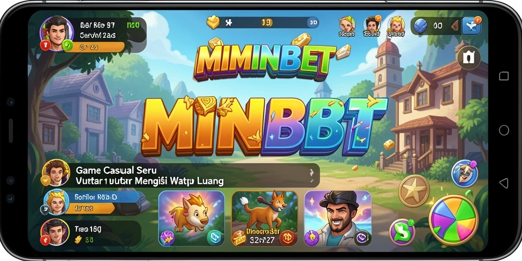 Tampilan gameplay seru dari MIMINBET yang penuh warna.