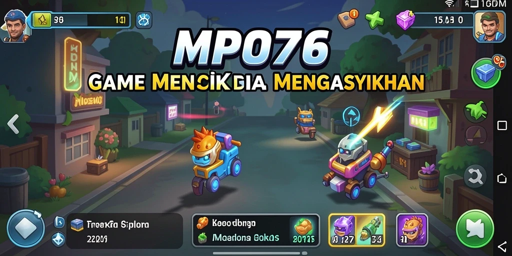 Tampilan gameplay MPO76 yang menarik dan penuh warna.