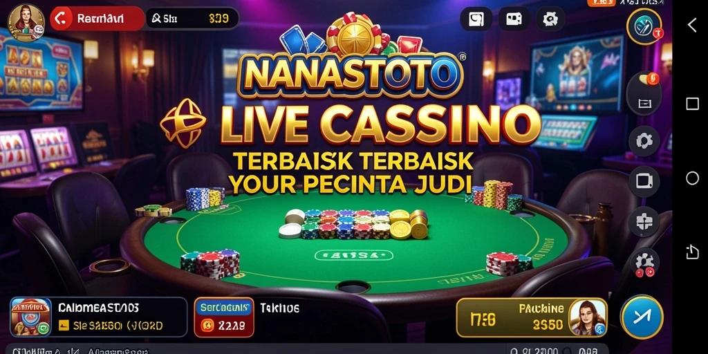 Tampilan gameplay menarik dalam NANASTOTO Live Casino.