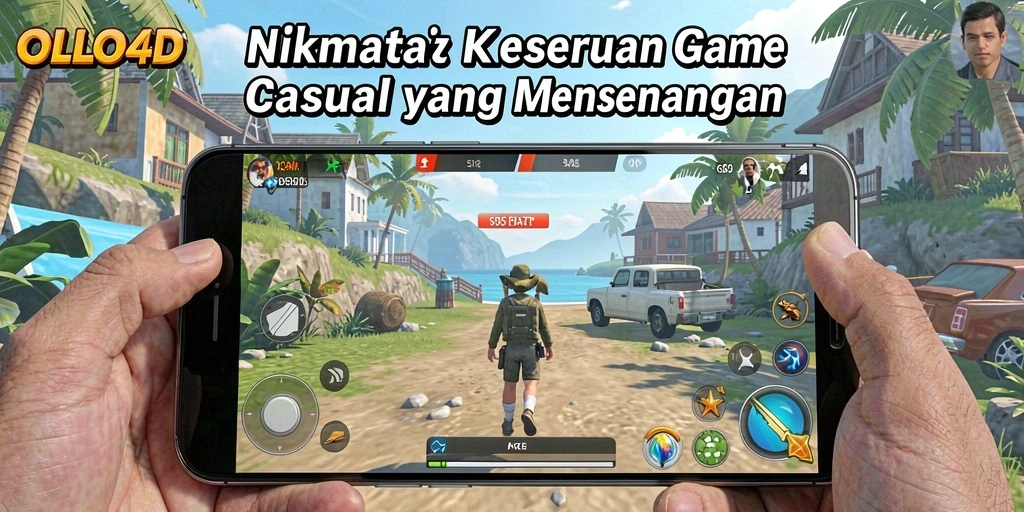 Tampilan seru gameplay OLLO4D yang menantang dan menarik.