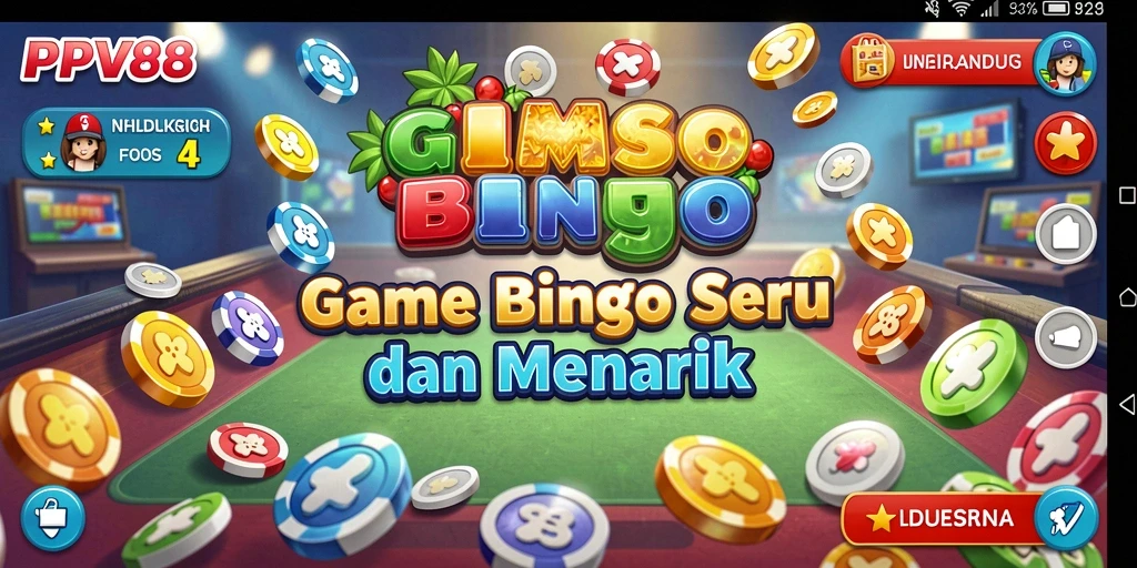 Tampilan gameplay Bingo di PPV88 dengan berbagai kartu dan bola.