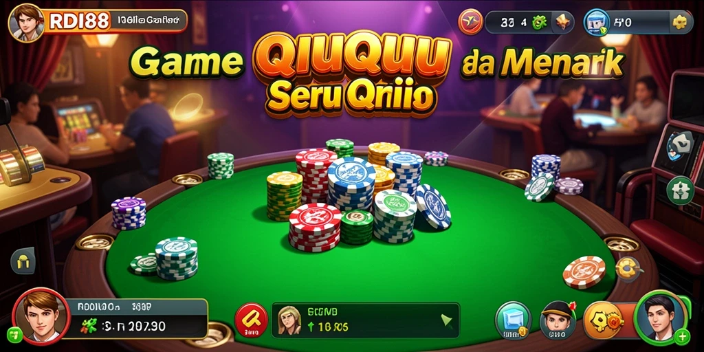 Tampilan gameplay QiuQiu yang seru dan menarik.