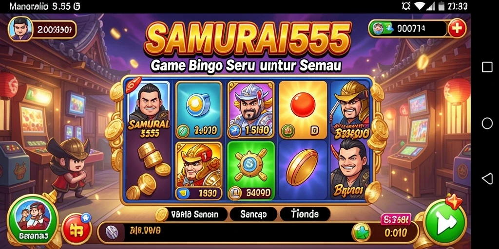 Tampilan screenshot gameplay Bingo di SAMURAI555 yang seru.