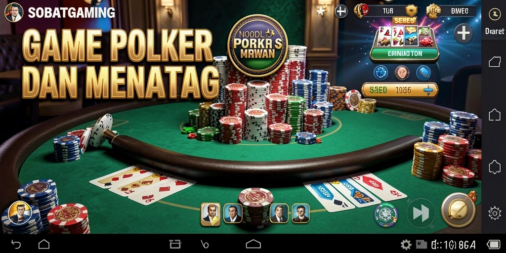 Tampilan dinamis dari permainan Poker di SOBATGAMING.