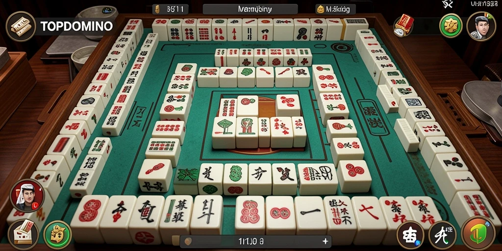 Screenshot gameplay menunjukkan keseruan permainan Mahjong yang mendebarkan.